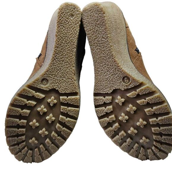 Skechers 48695 Boot Suede Leather Faux Fur Lining Wedge Size 9.5 - Picture 7 of 14